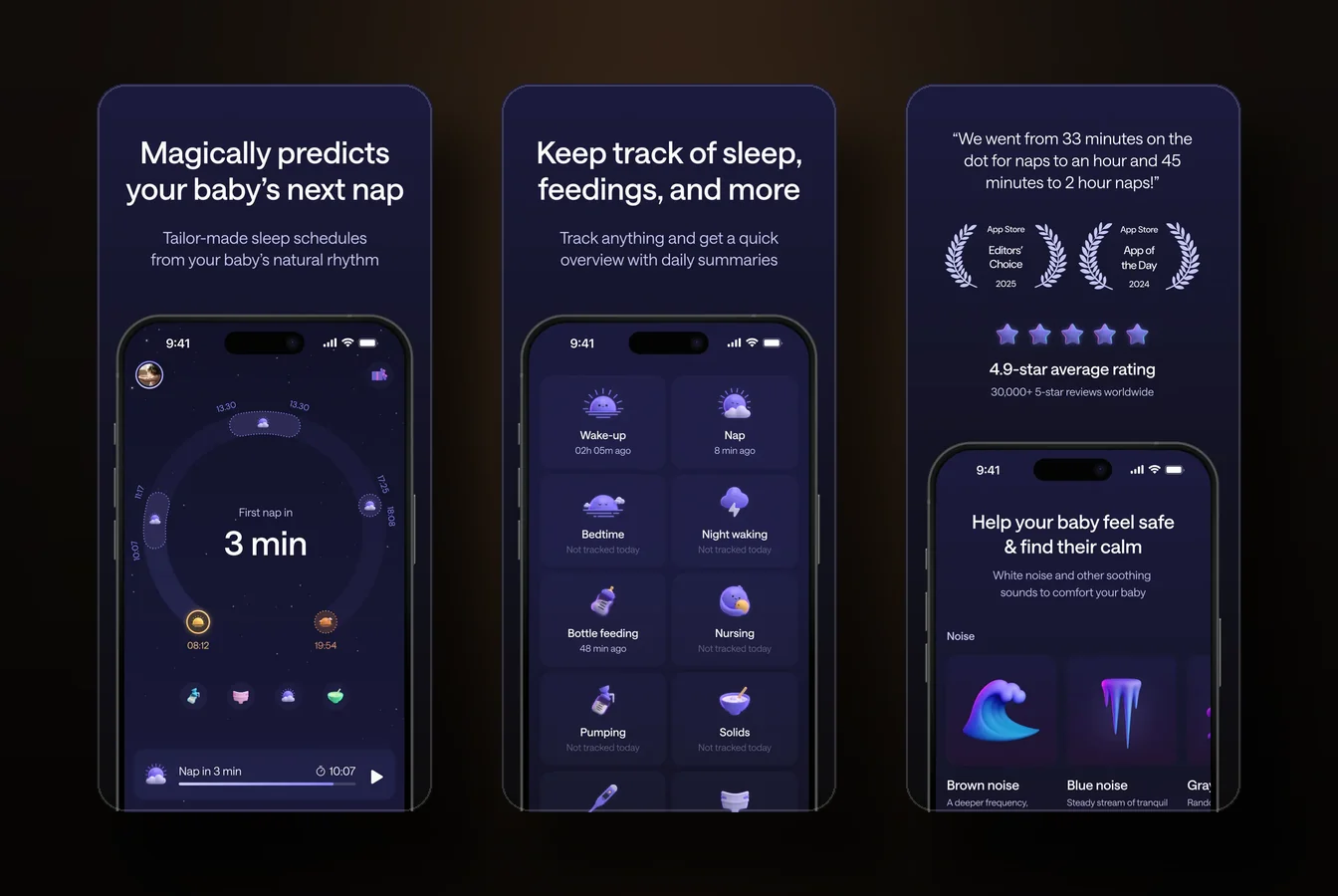 Napper app screens